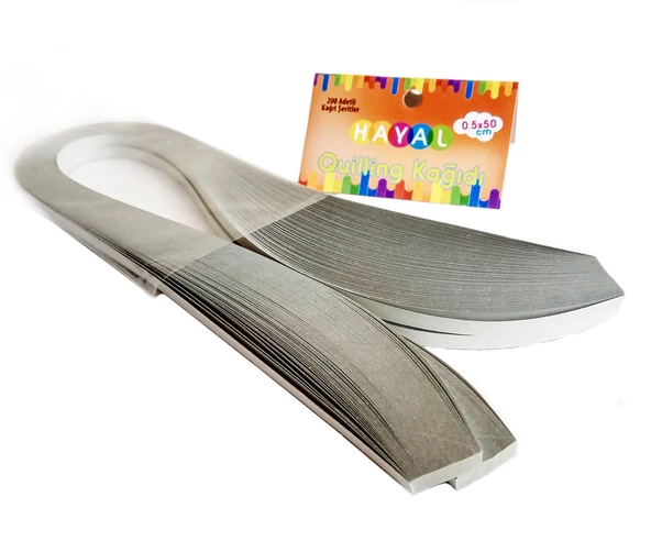 Hayal Quilling Kağıdı - Gri Renk 200lü ürün görseli 1