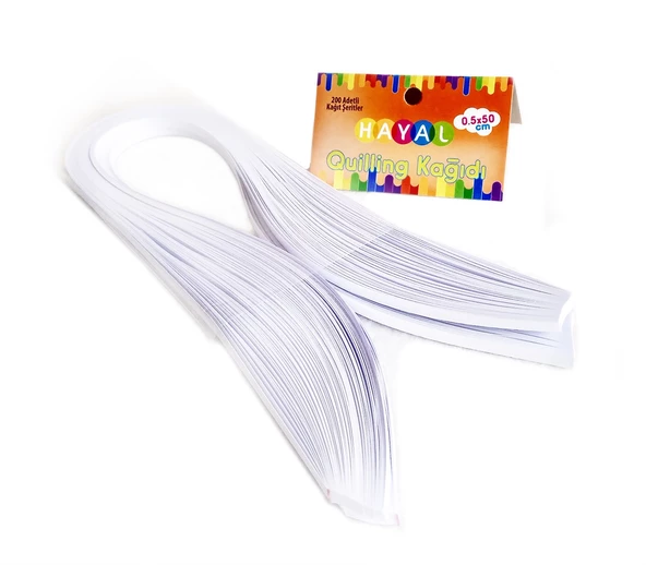 Hayal Quilling Kağıdı - Beyaz Renk 200lü ürün görseli 1