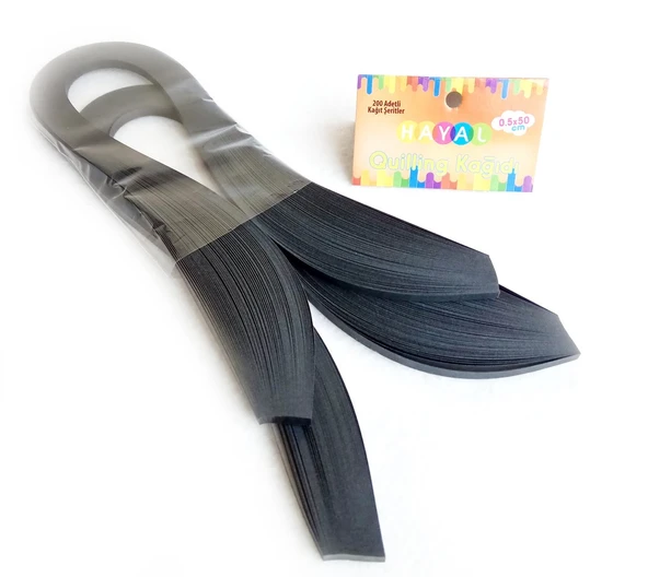 Hayal Quilling Kağıdı - Siyah Renk 200lü ürün görseli 1