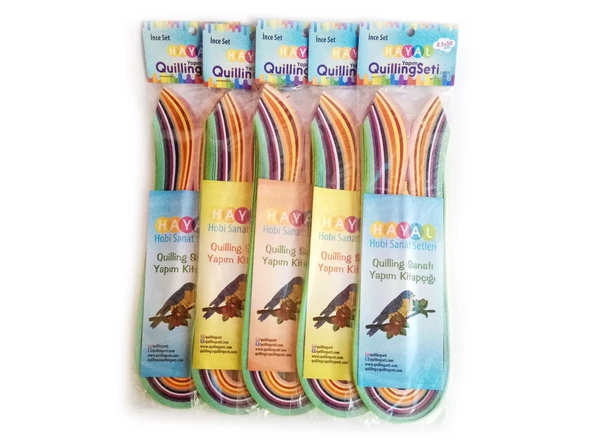 Hayal Quilling Seti - İnce Set - 30 Paket - Resim 4