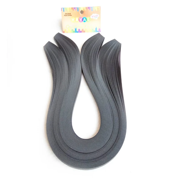 Hayal Quilling Kağıdı - Siyah Renk 200lü - Resim 3