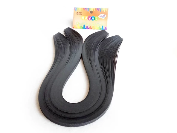 Hayal Quilling Kağıdı - Siyah Renk 200lü - Resim 2
