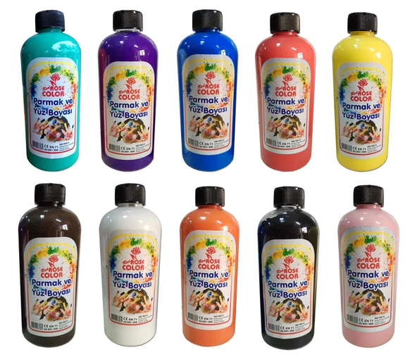 Kızmızı Renk Red Rose 500ml Akrilik Hobi Boyası ürün görseli 1