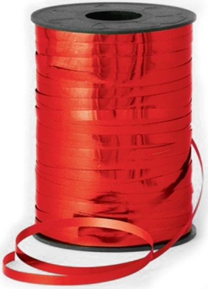 Metalik Kırmızı Renkli Rafya 8mm x 200 mt ürün görseli 1