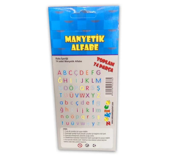 Manyetik Alfabe 74 Parça - Resim 2