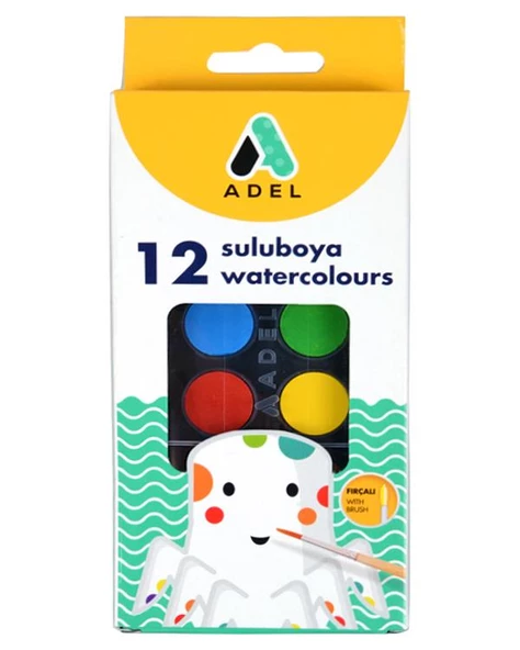Adel 12 Renk Sulu Boya ürün görseli 1