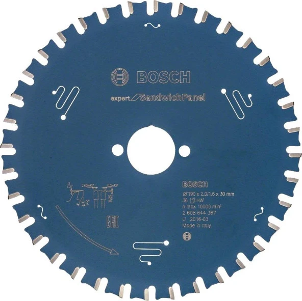 Bosch Metal İçin Daire Testere 190x30mm 36 Diş ürün görseli 1