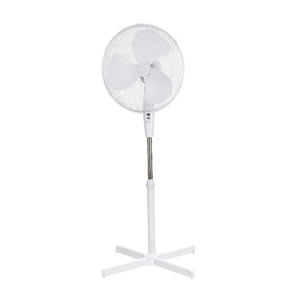 Opp Ayaklı 40 cm Beyaz Vantilatör 45 Watt 90 Derece Dönerli ürün görseli 1