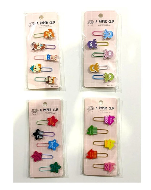 Munis Clips Figürlü Ataç 5Li - 1 paket ürün görseli 1