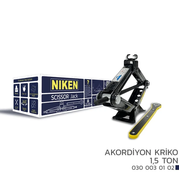 Akordiyon Cırcırlı Kriko 1.5 Ton ürün görseli 1