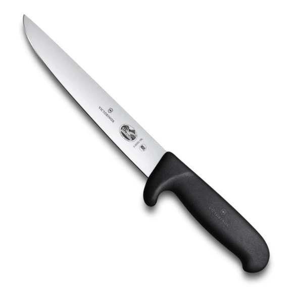 Victorinox Fibrox 18cm Sıyırma Bıçağı Parmak Korumalı 5.5503.18L Siyah ürün görseli 1