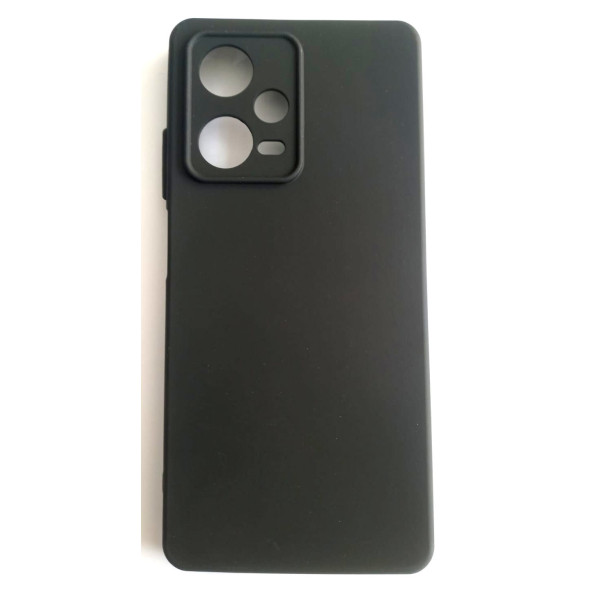 Xiaomi Redmi Note 12 Pro 5g Yumusak Kilif Mat Siyah Kadife Hissiyat ürün görseli 1