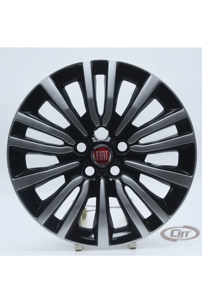 Jant Kapağı Siyah-gri Kırılmaz 15" Egea 5 Bijon Model (Amblem Hediyeli) (1 Adet) ürün görseli 1