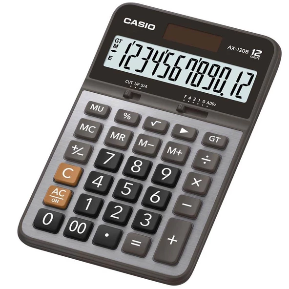 Casio AX-120B 12 Hane Masa Üstü Hesap Makinesi ürün görseli 1