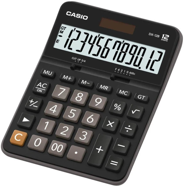 Casio DX-12B 12 Hane Masa Üstü Hesap Makinesi ürün görseli 1