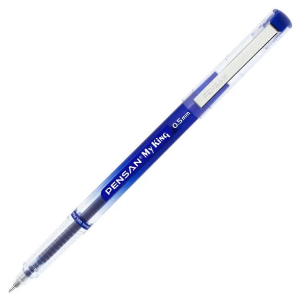 My King İğne Uçlu Metal Klipsli Jel Tükenmez Kalem 0.5 Mm Mavi - 1 Adet ürün görseli 1