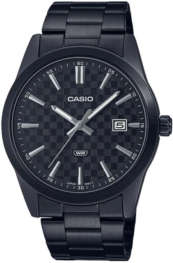CASIO MTP-VD03B-1AUDF SİYAH İYON KAPLAMA ERKEK KOL SAATİ ürün görseli 1