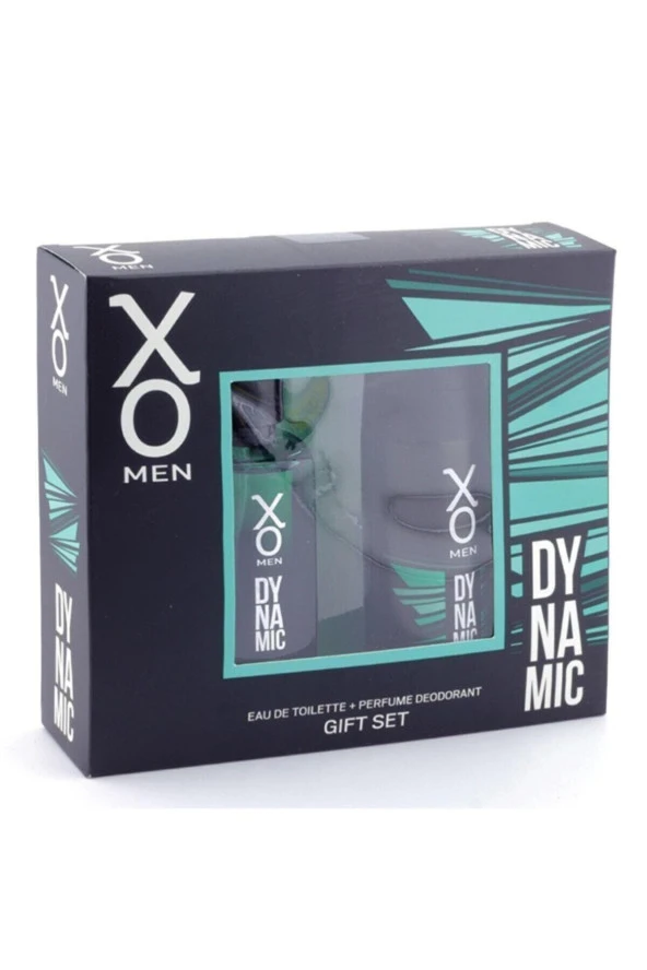 XO EDT 100ML+125ML DEO MEN SET-DYNAMIC MAVİ ürün görseli 1