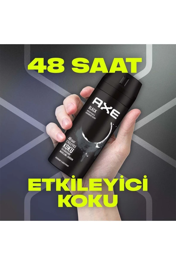 AXE DEO BLACK 150 ML - Resim 3