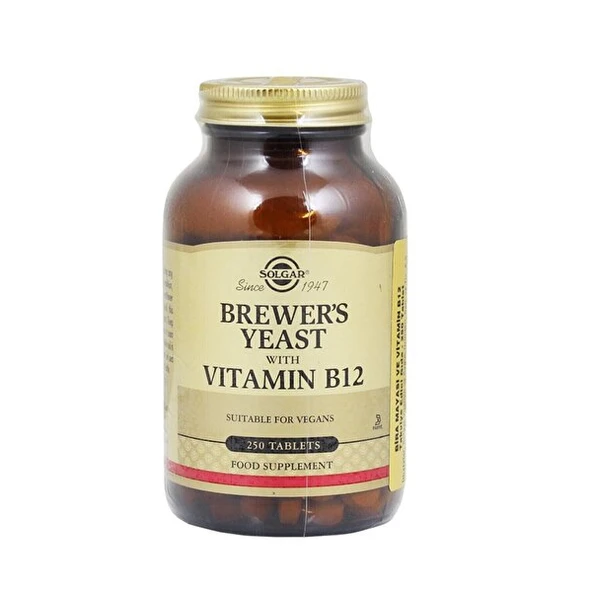 Solgar Brewer's Yeast with Vitamin B12 250 Tablet ürün görseli 1