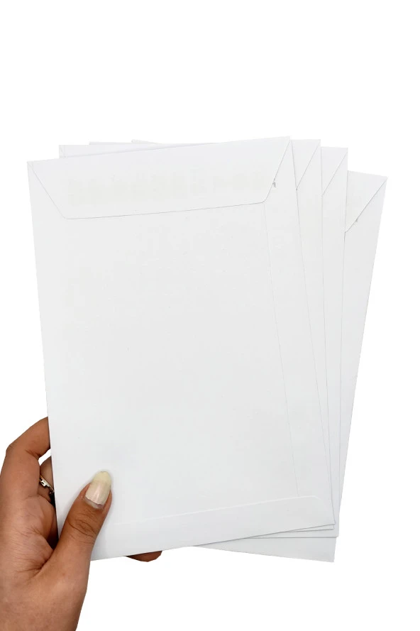 Zarf A5 boyutunda Beyaz Torba Zarf 17x25 cm - 20 Adet ürün görseli 1