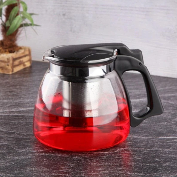 Cam Demlik Bitki Çayı İçin Demlik 900 ML ürün görseli 1