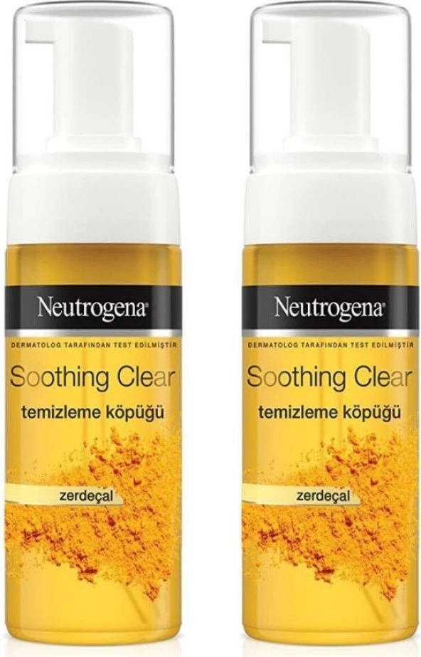 Neutrogena Soothing Clear Yüz Temizleme Köpüğü 150 Ml Zerdeçal 2 Adet ürün görseli 1
