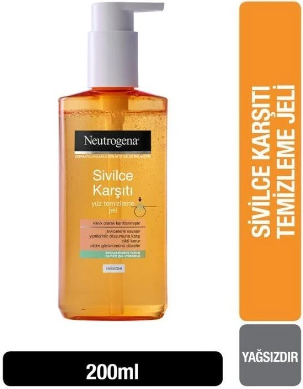 Neutrogena Visibly Clear Yağsız Günlük Yüz Temizleme Jeli 200 Ml ürün görseli 1