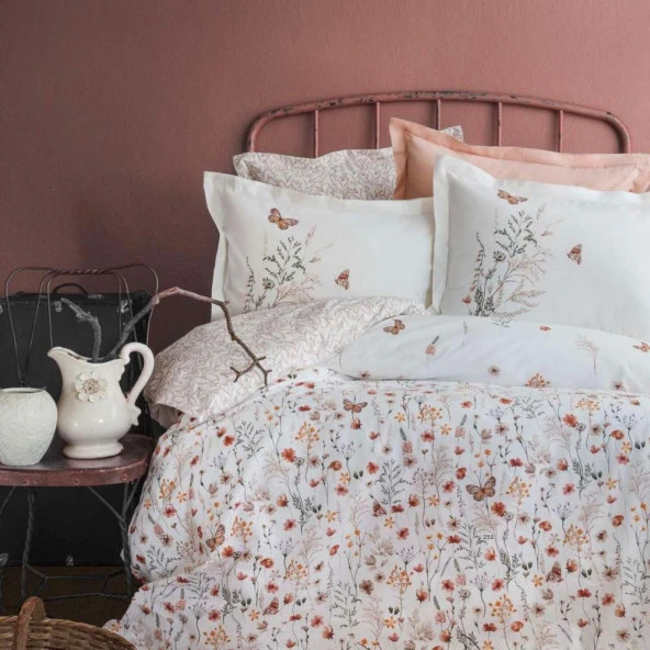 Apricitas Home Çift Kişilik Nevresim Takımı Papillo Blush ürün görseli 1