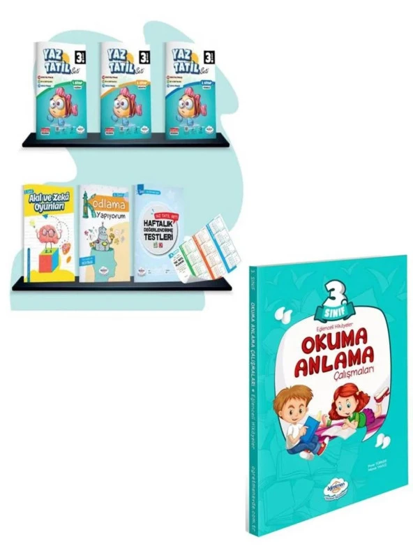 3. Sınıf Yaz Tatil Seti + 3. Sınıf Okuma Anlama Kitabı ürün görseli 1
