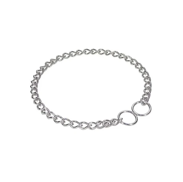 doggie boğmalı zincir tasma kromkaplama 3,5x40-50cm ürün görseli 1
