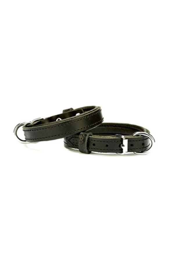 doggie deri boyun tasması siyah 4x47-55 cm ürün görseli 1