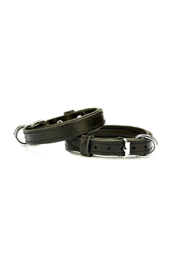 doggie deri boyun tasması siyah 4x57-65 cm ürün görseli 1