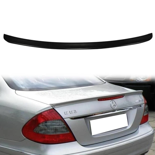 AUTOGP Mercedes w211 bagaj üstü spoiler siyah boyalı 2001 / 2008 ürün görseli 1