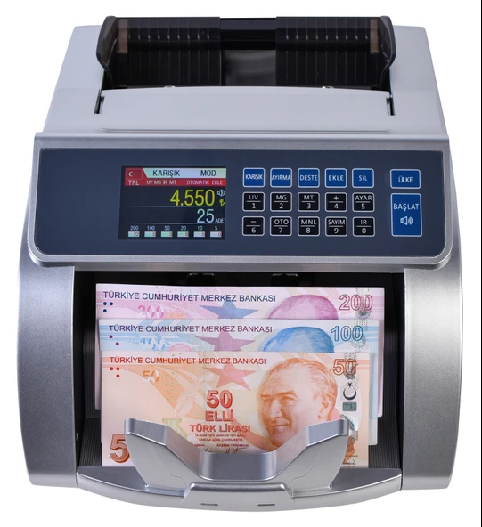 HMS-KAAN TL KARIŞIK SAYIM OFİS TİPİ PARA SAYMA MAKİNESİ (SESLİ KONUŞMA) ürün görseli 1