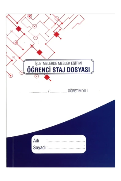 Öğrenci Staj Dosyası Meslek Liseleri Için (20*28) 48 Yaprak ürün görseli 1
