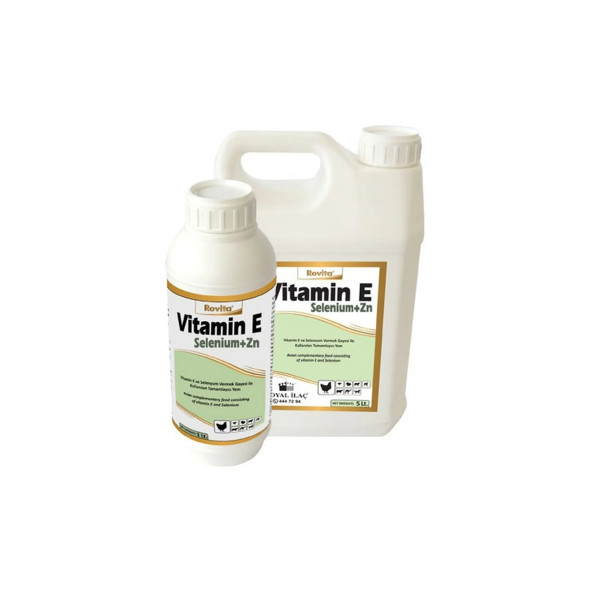Royal İlaç Royal Vitamin E Selenyum+zn 1 Lt Kanatlılar Için Yumurta Verim Arttırıcı Ve Kızgınlık ürün görseli 1