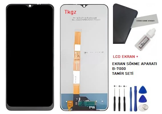VİVO Y20 Lcd Ekran Dokunmatik Orijinal Kalite + B-7000 + TAMİR SETİ ürün görseli 1