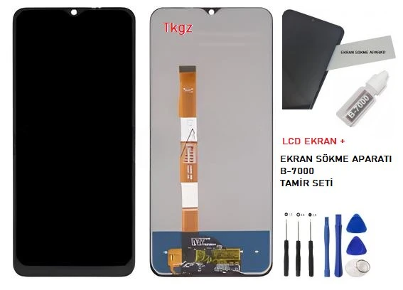 VİVO Y15S Lcd Ekran Dokunmatik Orijinal Kalite + B-7000 + TAMİR SETİ ürün görseli 1