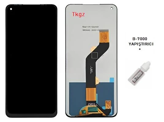 Tecno Spark 6 Lcd Ekran Dokunmatik Orijinal Kalite + B-7000 ürün görseli 1
