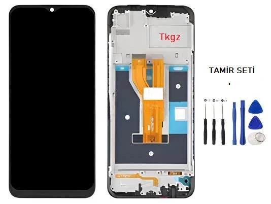Oppo Realme C11 - 2021- Lcd Ekran Dokunmatik Orijinal Kalite ÇITALI + TAMİR SETİ ürün görseli 1