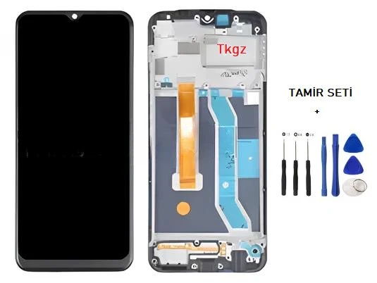 Oppo Realme C11 Lcd Ekran Dokunmatik Orijinal Kalite ÇITALI + TAMİR SETİ ürün görseli 1