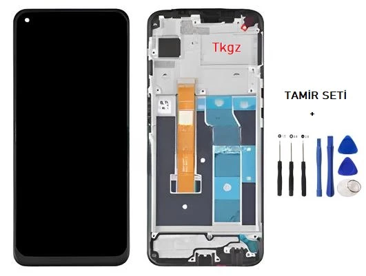 Oppo Realme 6 Lcd Ekran Dokunmatik Orijinal Kalite ÇITALI + TAMİR SETİ ürün görseli 1