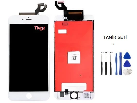 iPhone 6S PLUS Lcd Ekran Dokunmatik Orijinal Kalite (LW MARKA) BEYAZ + TAMİR SETİ ürün görseli 1