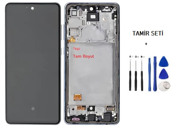 Samsung Galaxy A72 - SM-A725 Lcd Ekran Dokunmatik Orijinal Kalite ÇITALI SİYAH + TAMİR SETİ ürün görseli 1