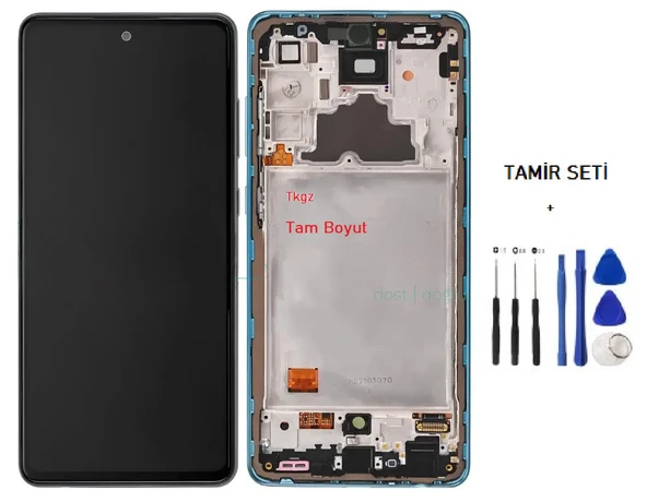 Samsung Galaxy A72 - SM-A725 Lcd Ekran Dokunmatik Orijinal Kalite ÇITALI MAVİ + TAMİR SETİ ürün görseli 1