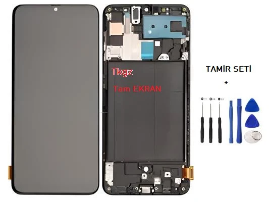 Samsung Galaxy A70 - SM-A705 Lcd Ekran Dokunmatik Orijinal Kalite ÇITALI + TAMİR SETİ ürün görseli 1