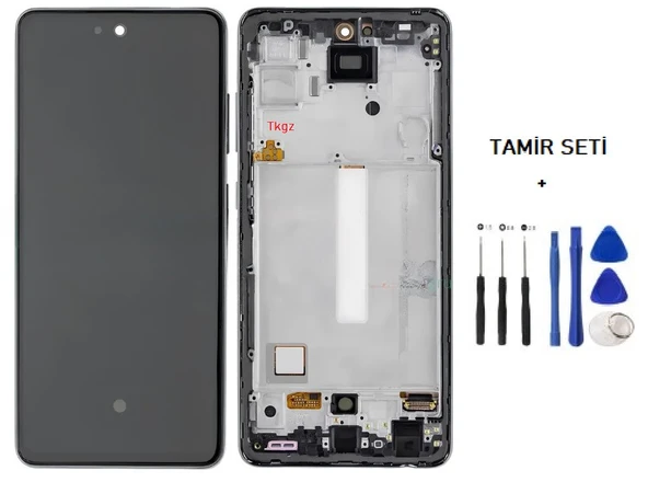 Samsung Galaxy A52 - SM-A525 Lcd Ekran Dokunmatik Orijinal Kalite ÇITALI SİYAH + TAMİR SETİ ürün görseli 1