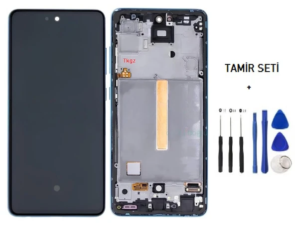 Samsung Galaxy A52 - SM-A525 Lcd Ekran Dokunmatik Orijinal Kalite ÇITALI MAVİ + TAMİR SETİ ürün görseli 1
