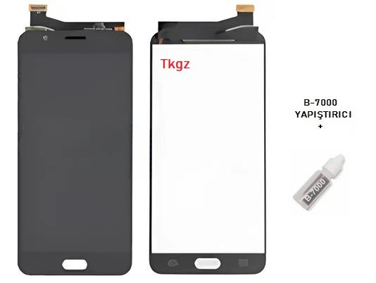 Samsung Galaxy J7 PRİME  - SM-G610F Lcd Ekran Dokunmatik Orijinal Kalite SİYAH + B-7000 ürün görseli 1